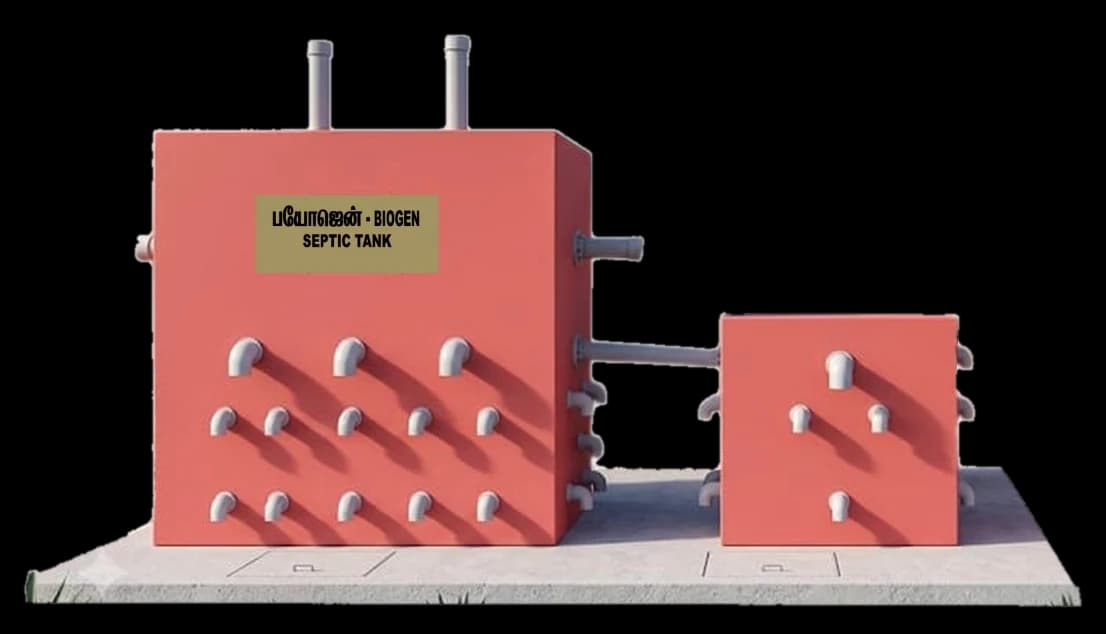 BioGen 3350 tank, 3350 litres, up to 10 users